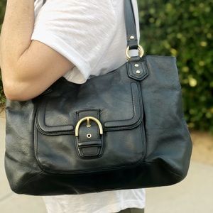Coach Calf Leather Shoulder Bag